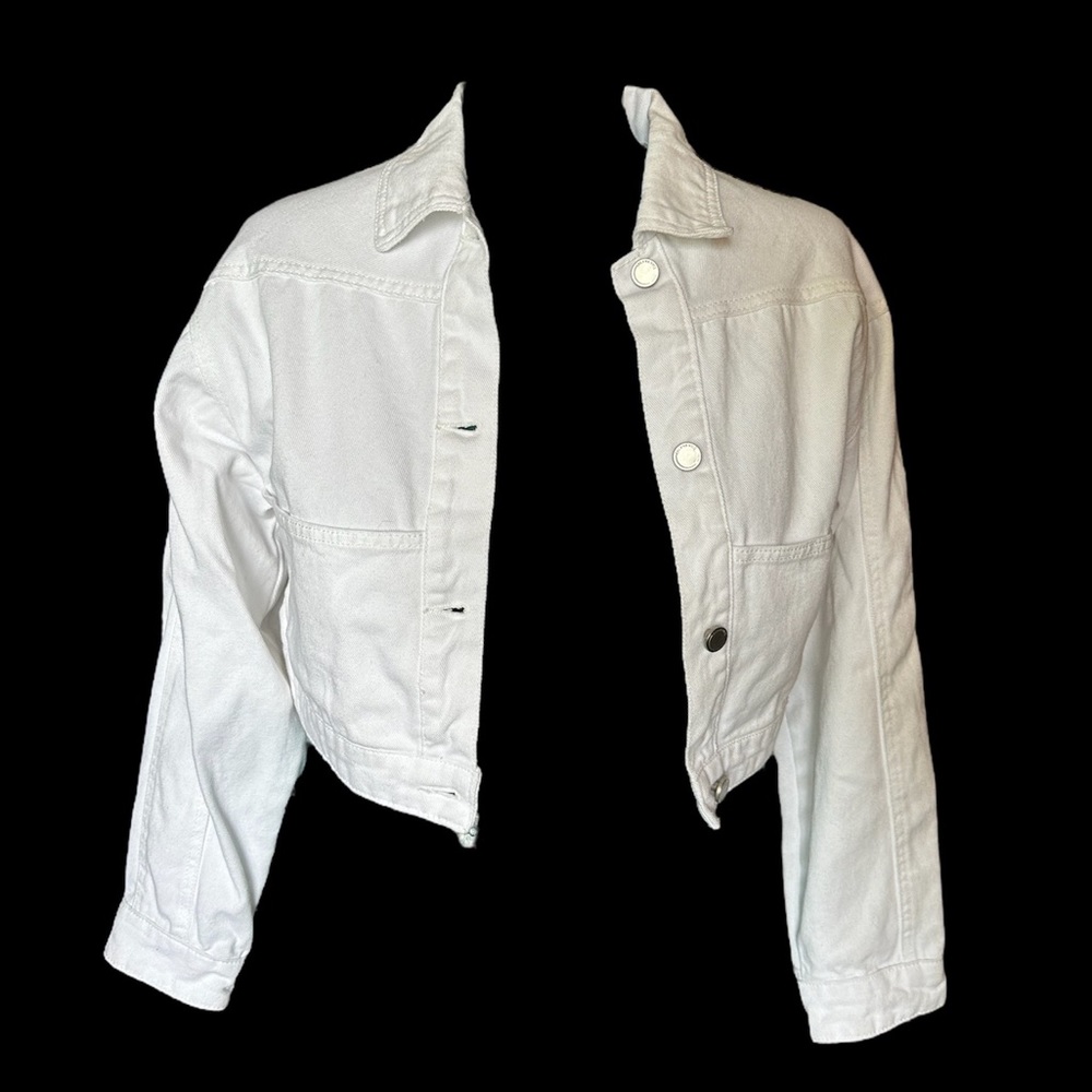 NWT BlankNYC white jean jacket